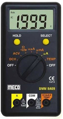 

Meco 9A09 alongwith Calibration Certificate Digital Multimeter(Black 2000 Counts)