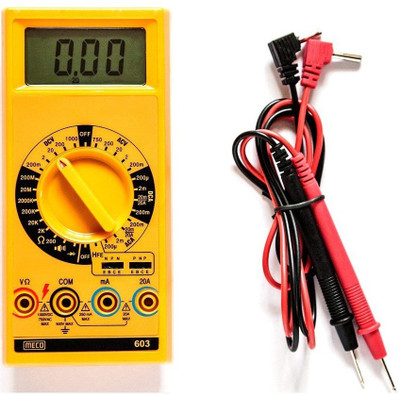 Meco 603 alongwith Calibration Certificate Digital Multimeter(Yellow 2000 Counts)