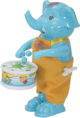 

Aaryan Enterprise Funny WindFunny Windup Elephant Drummer Toyup Elephant Drummer Toy(Blue)