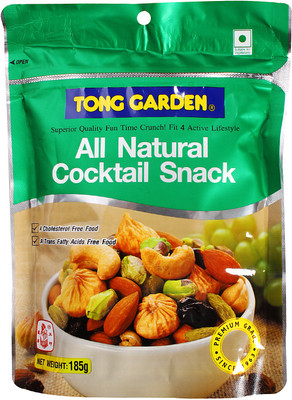 

Tong Garden Natural Cocktail Snack Almonds, Cashews, Figs, Raisins, Pistachios(140 g, Vacuum Pack)