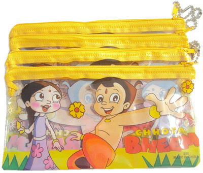 

Asera Chhota Bheem Cartoon Art Plastic Pencil Boxes(Set of 24, Yellow)