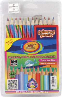 

Parteet New Multicolour Pencils with sharpner for Kids Pencil(Set of 1, Multicolor)