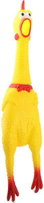 

SRI High Quality Yellow Chicken Puppy Squeaky Fun Toy Rubber Squeaky Toy For Dog