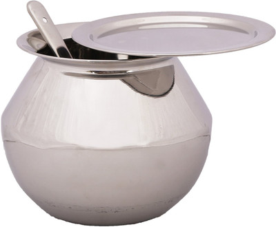 

Premium Pongal Pot (Handi),4.4 Litre (Free Ladle)- Stainless Steel Handi 1 L with Lid(Stainless Steel)