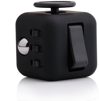 

ILU Fidget Cube Relives Anxiety Stress::Calming Toy for Focus, Relaxation, Distraction & Improved Mood::Perfect Gift for Autism, Anger, ADD, ADHD & PTSD Black(1 Pieces)