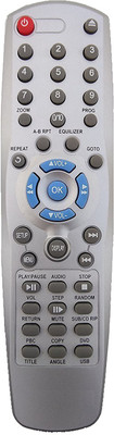 LipiWorld DVD Remote Compatible For Moserbaer DVD Player Remote Controller(White)