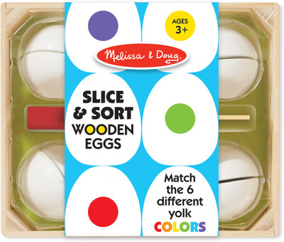 

MELISSA AND DOUG Slice & Sort Wooden Eggs