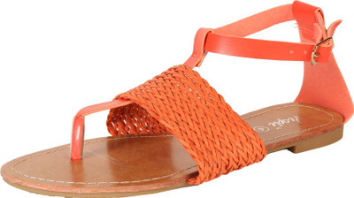 

People Women Orange/Green Flats