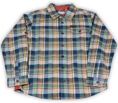 

Us Polo Kids Boys Checkered Casual Green Shirt, Me. green
