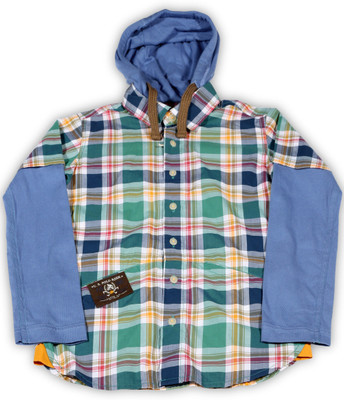 

Us Polo Kids Boys Checkered Casual Green Shirt, Me. green