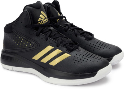 

ADIDAS CROSS 'EM 4 Basketball Shoes For Men(Black, Cblack/goldmt/ftwwht