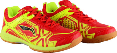 

Li-Ning JAZZ Badminton Shoes For Men(Multicolor, Red/yellow