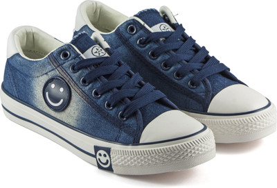 

DeVEE Conasers Smiley Denimology 2.0 Navy Blue Sneakers For Women(Navy, Blue