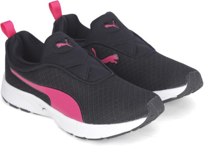 

Puma Burst Slip on NM Wmns Running Shoes For Women(Black, Black-love potion