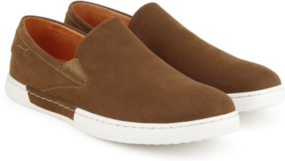 

V Dot Van Heusen Slip on Sneakers For Men(Tan, Brown