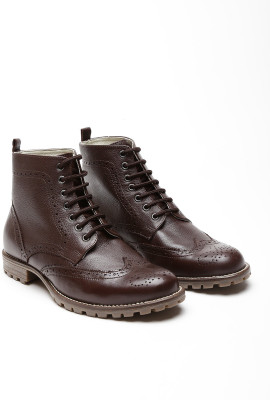 

United Colors of Benetton Boots For Men(Brown, Dark brown