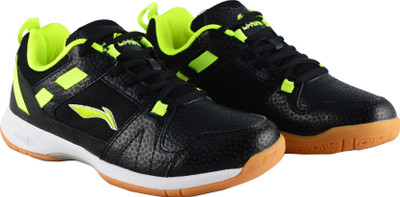 

Li-Ning STAR PRO Badminton Shoes For Men(Black, Black/lime