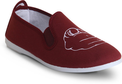 Scentra HEY YOU Loafers For Women(Burgundy, Marsala