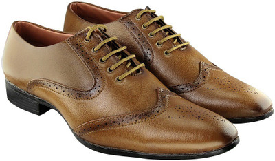 

Blinder Tan Men's 100% original PU Formal shoes Lace Up For Men(Tan