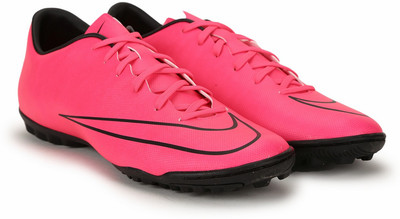 

Nike MERCURIAL VICTORY V TF Football Shoes For Men(Pink, Pink/pink/black