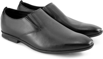 

Clarks Kinver Step Black Leather Slip On For Men(Black