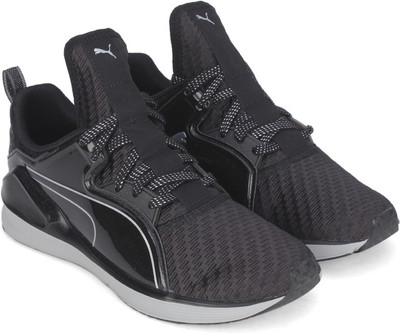 

Puma Fierce Lace Metallic Wn s Training & Gym Shoes For Women(Black, Puma black-puma silver