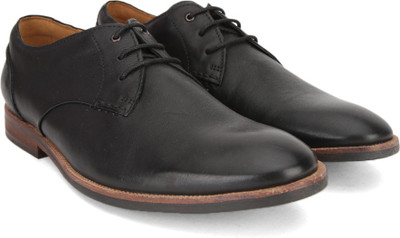 

Clarks BROYD WALK BLACK LEATHER Lace Up For Men(Black