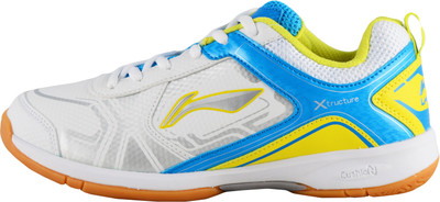 

Li-Ning JAZZ Badminton Shoes For Men(White, White/blue
