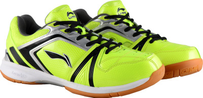 

Li-Ning LIGA Badminton Shoes For Men(Black, Lime/black