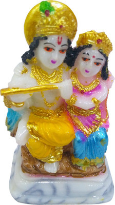 

FABZONE Marbel Look Lord Radha Krishna Love Couple Statue Hindu God Makhan chor/Laddu Gopal Sculputer Handicraft Idol janmashtami Decorative Spiritual Diwali Puja Vastu Showpiece Figurine - Religious Pooja Gift Item & Murti for Mandir / Temple / Home / Of