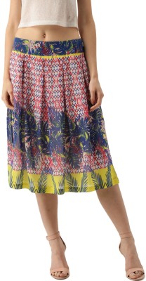 All About You Printed Women A-line White Skirt at flipkart