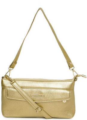

Addons Women Casual Gold PU Sling Bag