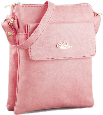 

Voaka Women Casual Pink PU Sling Bag