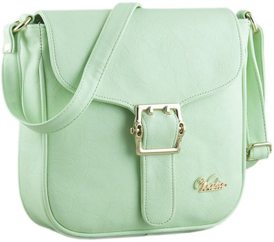 

Voaka Women Casual Green PU Sling Bag