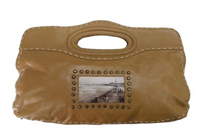 

Miruna Designs Men & Women Casual Tan Genuine Leather Sling Bag