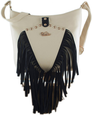 

Voaka Women Casual White PU Sling Bag