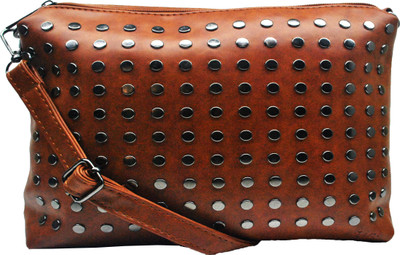 

Netboys Girls Casual Tan PU Sling Bag