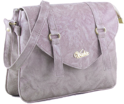 

Voaka Women Casual Grey PU Sling Bag