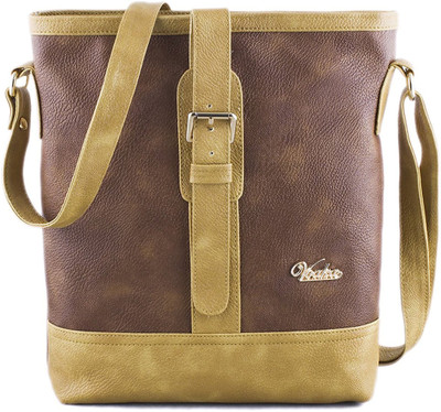 

Voaka Women Casual Brown, Tan PU Shoulder Bag