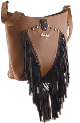 

Voaka Women Casual Tan PU Sling Bag