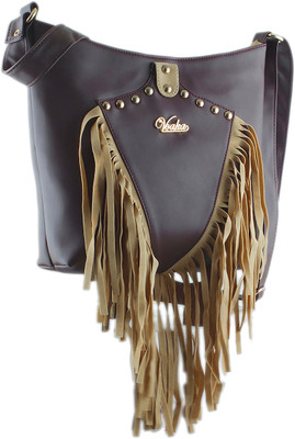 

Voaka Women Casual Brown PU Sling Bag