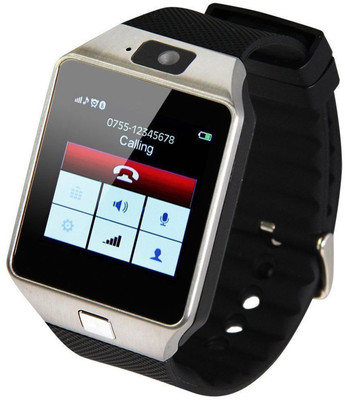 

SYL Presenting Bluetooth Smartwatch Silver Smartwatch(Black Strap Free Size)