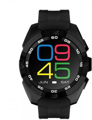 

ESTAR Presenting Bluetooth Smartwatch with Sim- Card Support Compatible with NOKI.A Black Smartwatch(Black Strap Free Size)
