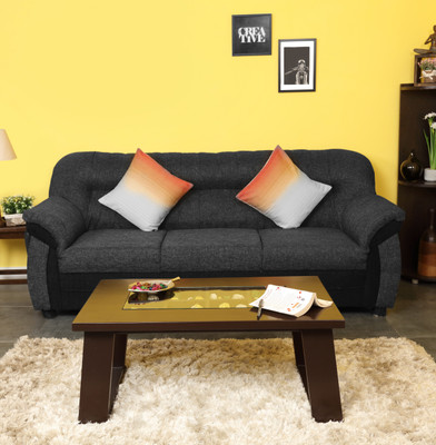 

Furnicity Fabric 3 Seater Sofa(Finish Color - Grey)