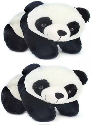 

Ktkashish Toys White & Black panda Set Of 2 30 Cm - 30 cm(Black)