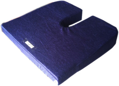 HealthEmate Memory Foam Coccyx Cushion Hip Support(Blue