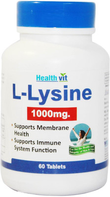 

HealthVit L-Lysine 1000 mg 60 Tablets(60 No)