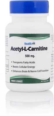 

HealthVit Acetyl-L-carnitine 500mg 60 Capsules(60 No)