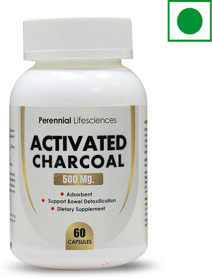 

Perennial Lifesciences Activated Charcoal 500mg (60 Capsules)(60 No)