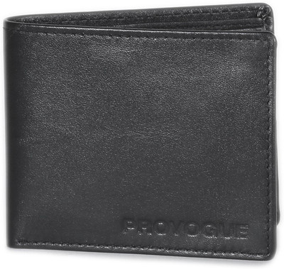 

Provogue Men Black Genuine Leather Wallet(12 Card Slots)